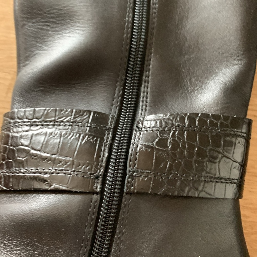 Corso Como Liesbeth Italian leather high shaft boots. Black - Picture 5 of 11